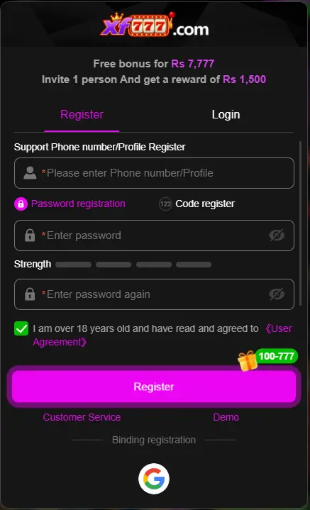 xf777 register image